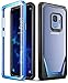 Galaxy S9 Case, Poetic Guardian [Scratch Resistant Back] [360 Degree Protection] Full-Body Rugged Clear Hybrid Bumper Case with Built-in-Screen Protector for Samsung Galaxy S9 Blue