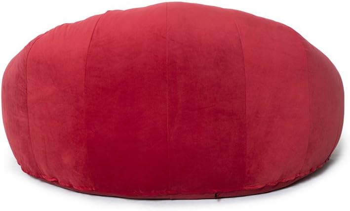 Seatcraft 1971 Bella Fabric Home Theater Seat Foam Round Lounge Cuddle Chair, Sofa, Black: Furniture & Decor