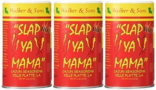 Slap Ya Mama Hot - THREE (3) 8oz Canisters by Slap Ya Mama