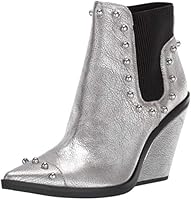 NINE WEST Women's Zoneout Metallic Ankle Boot