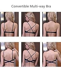 Xuvozta sostén acolchado de múltiples vías para dama, sin costuras, con aros profundos en forma de U