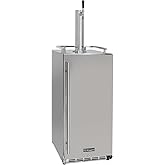 Kegco 15" Wide Single Tap Stainless Steel Built-In Outdoor Commercial Kegerator HK-15-SS