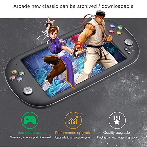 Goglor X16 Handheld PSP Game Console, 2019 New Retro Arcade Game Player with 7-inch HD Large Screen, 8GB Memory, HiFi Music Playback, Support CPS/GBA/SFC/MD/FC/GB/GBC - Thumbnail 3