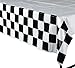 Racing Decorations Party Pack Bundle Black & White Checkered (Tablecover, 100 ft Pennant Banner, Racing Finish Line flags & Balloons)