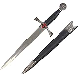 16" Knights Templar Dagger with Scabbard