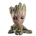 Flowerpot Treeman Baby Groot Succulent Planter Cute Green Plants Flower Pot with Hole Pen Holder (Heart)
