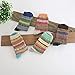 Loritta 5 Pairs Womens Vintage Style Winter Warm Thick Knit Wool Cozy Crew Socks, H-ethnic Style, Free size,One Size,Multicolor