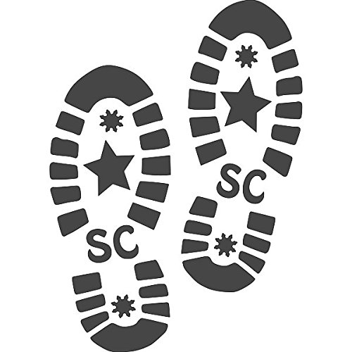 Santa Boots STENCIL RE USABLE 9 X 3 75 Inch Amazon co uk Handmade