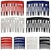 CoverYourHair Hair Clip Combs - 3 Inch - Side Hair Combs - French Twist Comb - 12 Pack