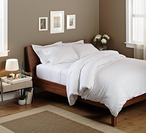 JB Linen 500 -Thread-Count 100% Egyptian Cotton Super Soft Zipper Closure Designer 3-Piece Luxury Duvet Cover Set King Solid White