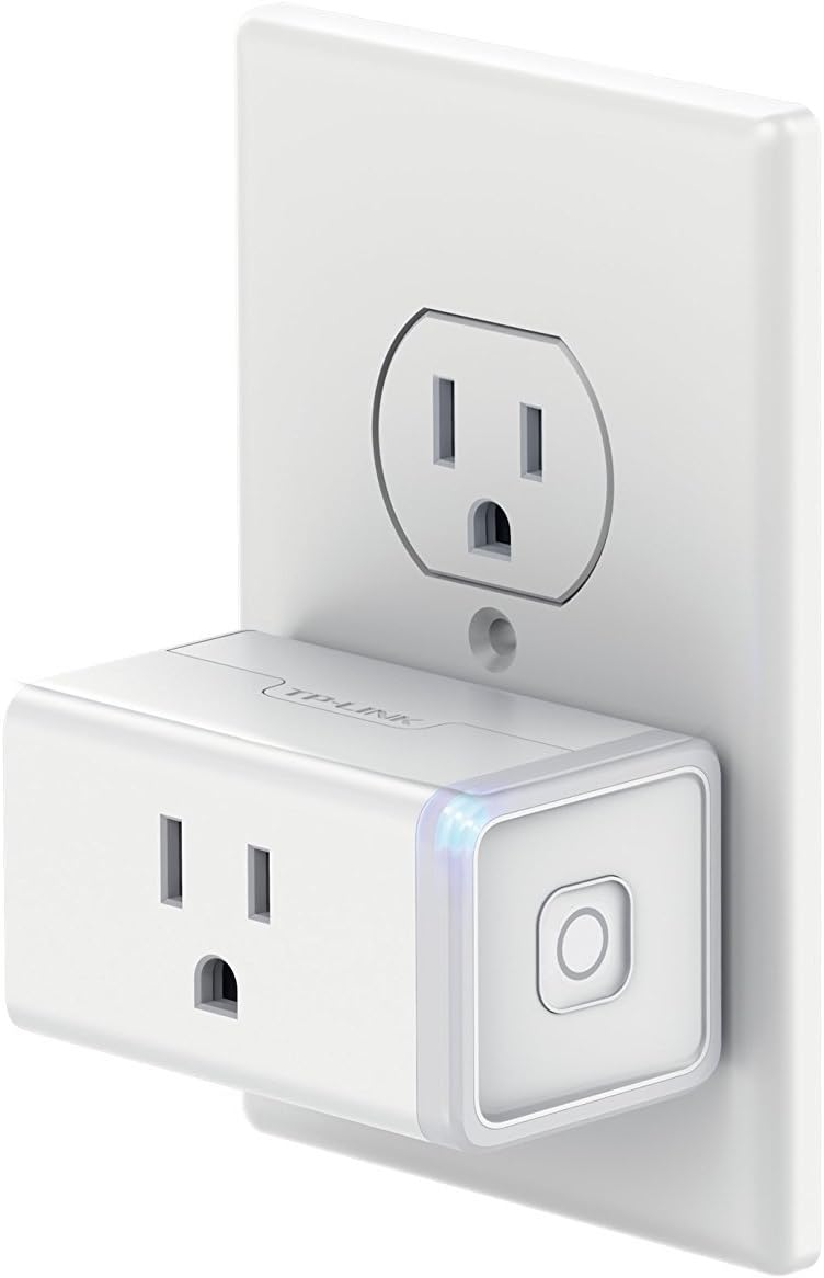 Kasa Smart Plug by TP-Link, Smart Home WiFi Outlet works with Alexa, Echo, Google Home & IFTTT, No Hub Required, Remote Control, 15 Amp, UL certified, 1-Pack (HS105) - - 