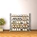 Blissun 5 Tier Shoe Rack Nonwoven Fabric Shoe Storage Organizer Cabinet Tower,Grey,BLIS-A02