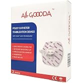ALL GOOODA Foley Catheter Stabilization Device [2-Pack] &ndash; Gentle Securement with Teksil Lock, 360&deg; Swivel Tab, Waterproof Silicone Adhesive, No Skin Prep Needed &amp; Painless Removal
