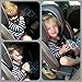 The Noggle-Making The Backseat Cool Again-Quick & Easy to Use Car Travel Accessories for a Comfy Ride Summer or Winter-Air Vent Extender Hose Directs Cool or Warm Air to Your Kids-8ft, Grey Quatrefoil
