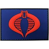 Cobra Action Figure Tactical Hook Fastener Patch [3D-PVC Rubber-3.0 X 2.0 inch-MC8]
