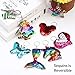 Sequin Keychain for Kids Girls Women Adults 18Pcs Flip Sequin Keychain Holder Party Supplies Favors Birthday Party Events Gifts Unicorn Mermaid Tail Clover Cat Animals Shape 18 Different Designs