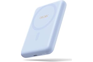 QECVEC Mag-Safe Power Bank - 10000mAh Magnetic Portable Charger with 15W Wireless Fast Charging & 20W PD Wired Charging, Comp