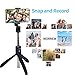 HiSayee Selfie Stick Blutooth, Extendable Selfie Stick Tripod, Phone Tripod with Wireless Remote Shutter Compatible with iPhone Xs Max Xr X 8 7 6 6s 5 Plus, Android, Samsung Galaxy and More