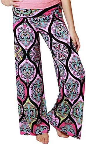 Dorzi(TM) Women's Smocked Waist Baggy Bohemian Harem Loose Leg Pants (Small, ON6006)