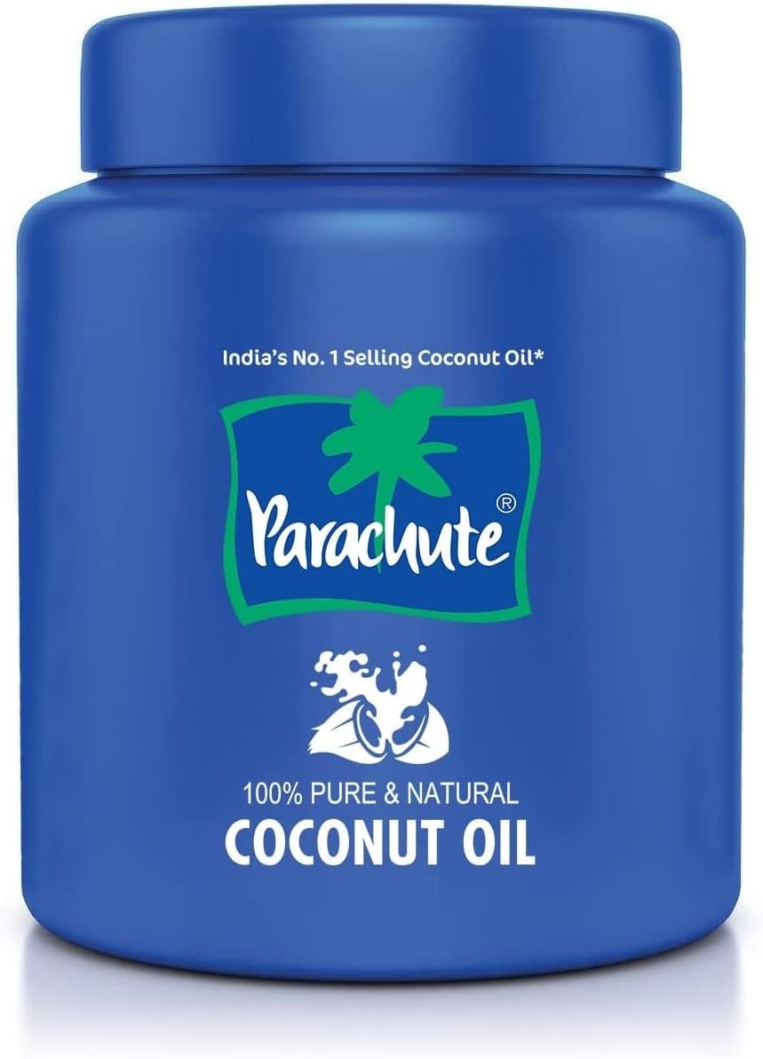 Parachute 100% Pure Natural Unrefined Coconut Oil 500ml Jar No Chemicals