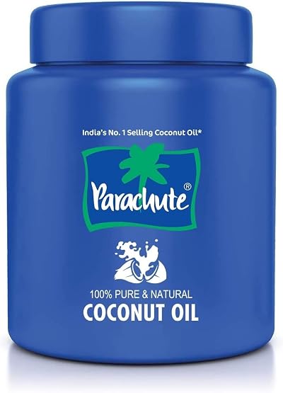 Parachute 100% Pure Natural Unrefined Coconut Oil 500ml Jar No Chemicals