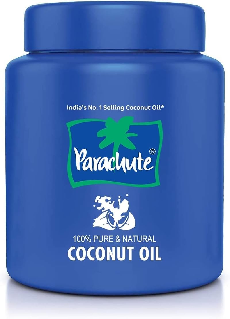 Parachute 100% Pure Natural Unrefined Coconut Oil 500ml Jar No Chemicals