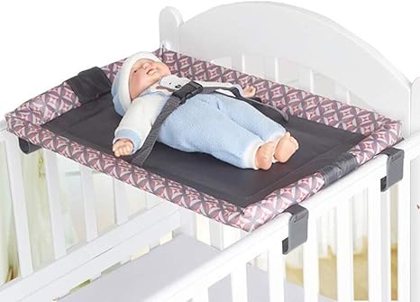 Amazon Co Jp 赤ちゃんおむつ交換台 赤ちゃんの少年少女の省スペース収納デスク用のソフトを変更するパッドカバークレードルシートユニセックスの変更表シート ホーム キッチン