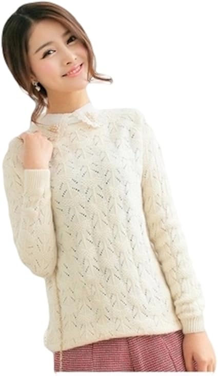 Amazon 襟付き セーター レディース Mサイズ 桃色 赤 灰色 白 プルオーバー 長袖 オフホワイト セーター 通販