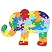 DD Wooden Jigsaw Puzzles Winding Elephant Toys Game Children Letter Numbers Preschool Puzzles Educational Toys for Toddler/Little Kid/Big Kid by DD Collection