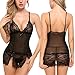 Avidlove Women Lace Lingerie Babydoll Chemise Nightwear Dress Sleepwear Split Hem Pajamas