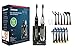 PURSONIC S522 Dual Handle Ultra High Powered Sonic Electric Toothbrush with Dock Charger, 12 Brush Heads & More! (Black and Zebra)