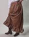 Women's Calico Pioneer Skirt Size ML, Brown