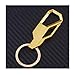 Iuhan® Fashion Black Keyfob Car Keyring Keychain Key Chain Ring Men's Business Style (Gold)