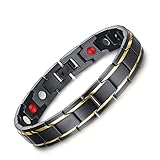 Feraco Men Magnetic Bracelet Titanium Bangle in Gift Bag with Free Link Removal Tool