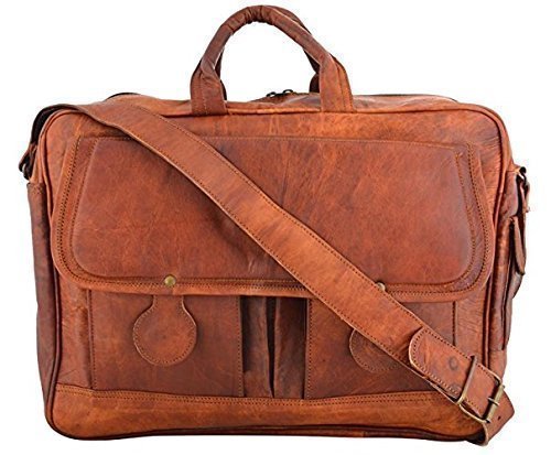 Sankalp Leather Messenger Bag Briefcase Laptop Bag Computer Shoulder Satchel