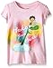 Disney Little Girls' Toddler The Good Dinosaur Make Your Mark Puff Sleeve T-Shirt, Light Pink, 3T