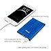 Portable Charger, TROND Air 4000mAh External Battery Pack Power Bank (8mm Ultra Slim, 2.4A Smart Charging, 2.0A Fast Recharging, Unibody Brushed Aluminum Housing), for Apple iPhone 6S 6 Plus 5S 5, Samsung Galaxy S6 Edge S5 S4 S3 Note 5 4, iPad, Tablet and More - Blue