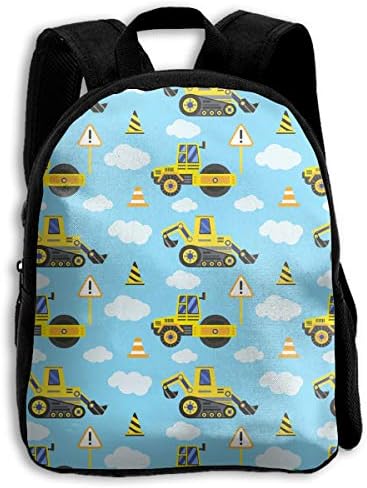 Baby Toddler Kids Construction Vehicles Pattern Rucksack Knapsack Schoolbags Back To School Backpack Shoulder Bag For Kindergarten
