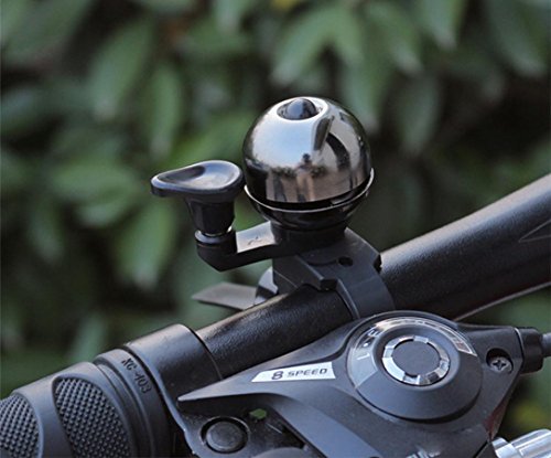 Ecosin Fashion New Mountain Bike Bicycle Bell 90db Invisible Bicycle Handlebar Bell Alarm Cycling Horn Bell (Black)