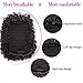 AISI QUEENS Afro Puff Drawstring Ponytail Synthetic Curly Hair Ponytail African American Short Afro Kinky Curly Ponytail Hair Extensions Wig with 2 Clips(2#)