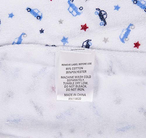 Softan Baby Hooded Towel Bath Towel and Washcloths, Extra Soft and Ultra Absorbent, 5+1 Gift Pack for Newborn and Infants, Car