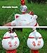 Feng Shui Lucky Cat Ceramic Pendant Japanese Maneki Neko Charm Hanging for Wealth Fortune by Novelty House