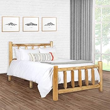 Amazon Com Michigan Rustics Rustic Log Bed Lacquered Cedar Bed