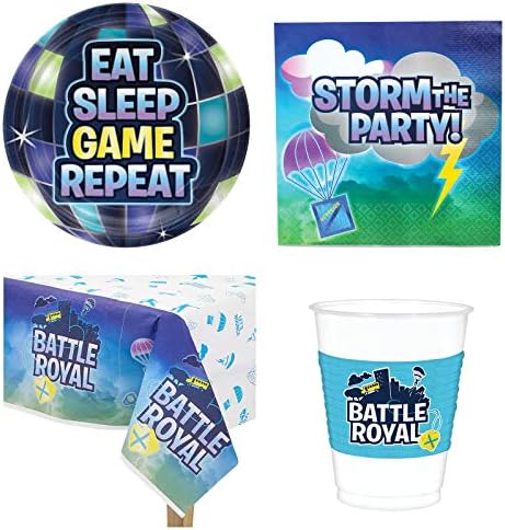 Battle Royal Party Supplies - Value Tableware Pack for 8