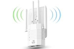 AOOEPU 1200Mbps WiFi Extender, WiFi Extenders Signal Booster for Home Cover Up to 12880 sq. ft & 105 Devices, WiFi Range Extender, WiFi Booster, Internet Booster, WiFi Extender Booster, WiFi Amplifier