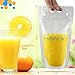 Special Offer 105Pcs Disposable Drink Container Set by Hawxs – Drink Pouches & Reclosable Zipper for Cold & Hot Drinks – Non-Toxic, BPA & Phthalate Free – 105 Bendable Straws & Funnel Included