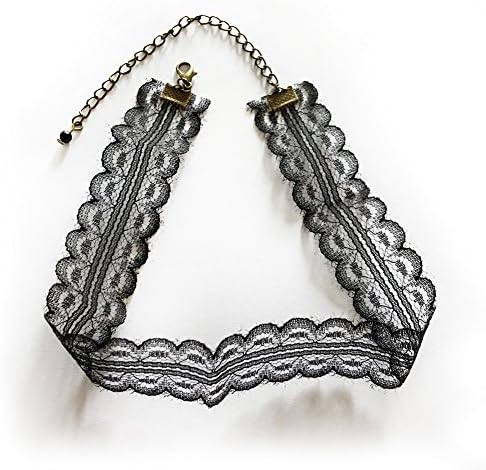 Gothic Lace Choker Necklace Imitation Tattoo Crochet Necklace Retro Punk Short Clavicle