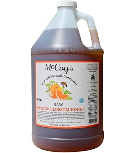 Amazon.com : McCoy's Honey - 100% Pure, Raw Honey - Orange Blossom