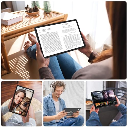 Tablet 11 inch Android 15 Tablet, 2025 Latest Update 128GB ROM 16GB RAM, 4G LTE Tableta, 5G WiFi+Cellular, Octa-Core MTK8786, 13+8 MP Rear and Front Camera,Incell FHD Screen, T-Mobile SIM Card Support