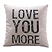 Onker Cotton Linen Square Decorative Throw Pillow Case Cushion Cover 18